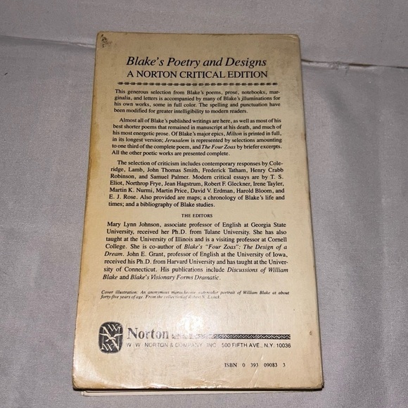 PaperBack: Blake’s Poetry and Designs (Norton Critical Edition) by William Blake - Picture 5 of 6
